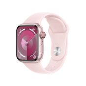 Apple Watch Series 9 GPS + Cellular Cassa 41mm in Alluminio Rosa con Cinturino Sport Rosa Confetto - S/M