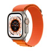 Apple Watch Ultra GPS + Cellular, 49mm Cassa in Titanio con Cinturino Alpine Loop Arancione - Small