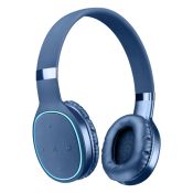 AQL Kosmos2 Cuffie Bluetooth Pump Bass con fast recharge Blu