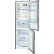 Bosch KGV36NL20S frigorifero con congelatore Libera installazione 309 L Cromo, Metallico
