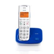 Brondi Bravo Gold 2 Telefono DECT Identificatore di chiamata Blu, Bianco