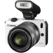 Canon EOS M + EF-M 18-55mm + 90EX MILC 18 MP CMOS 5184 x 3456 Pixel Nero, Bianco