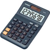 Casio MS-8E calcolatrice Desktop Calcolatrice con display Nero, Grigio, Arancione
