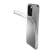 Cellularline Fine - iPhone 14 Pro Max Cover in gomma morbida ultra sottile e trasparente Trasparente