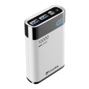 Cellularline FreePower Manta HD 10000 - Universal Caricabatterie portatile ultrapiccolo con celle ad alta densità Bianco