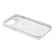 Cellularline Gloss Mag - iPhone 14 Plus Custodia con magneti per la ricarica e l’aggancio all’alimentatore MagSafe Trasparente