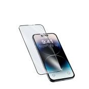 Cellularline Impact Glass Capsule - iPhone 14 Plus / 14 Pro Max Vetro temperato resistente da bordo a bordo Nero, Trasparente