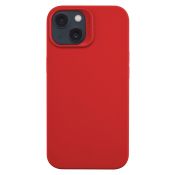 Cellularline Sensation - iPhone 14 Custodia in silicone soft touch con tecnologia antibatterica Microban integrata Rosso