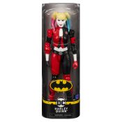 DC Comics , BATMAN, Personaggio Harley Quinn, in scala 30 cm con costume originale e dotato di 11 punti di articolazione, dai 3 Anni
