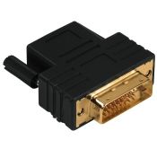 Hama Adattatore Monitor HDMI F/DVI-D M, Dual Link, connettori dorati, nero,3 stelle