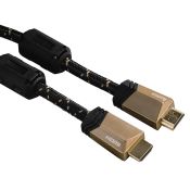 Hama Cavo HDMI, 1,5 metri, HDMI, High Speed with Ethernet, connettori dorati, spine in metallo, ferrite, 5 stelle, standard 2.0