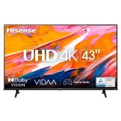 HISENSE - Smart TV LED UHD 4K 43" 43A69K - Black