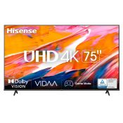 Hisense - Smart TV LED UHD 4K 75" 75A69K - NERO