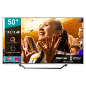 HISENSE - Smart Tv QDOT ULED 4K UHD 700nit 50" 50U72QF - Black/Silver