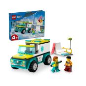 LEGO - CITY Ambulanza di emergenza e snowboarder - 60403 - Multicolore