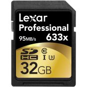 LEXAR - SDHC PRO 633X 32GB - Black