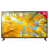 LG - SMART TV LED UHD 4K 43" 43UQ75006LF - BLACK
