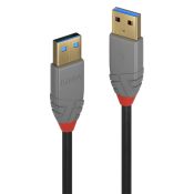 Lindy 36752 cavo USB 2 m USB 3.2 Gen 1 (3.1 Gen 1) USB A Nero