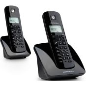 Motorola C402E telefono Telefono DECT Identificatore di chiamata Nero