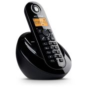 Motorola C601 Telefono DECT Identificatore di chiamata Nero
