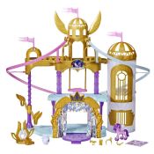 My Little Pony Una Nuova Generazione - Playset Deluxe, castello giocattolo da 56 cm con zipline e personaggio di Ruby Petalosa