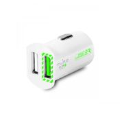 PURO FCMCH2USB24SCWH Caricabatterie per dispositivi mobili Verde, Bianco Auto
