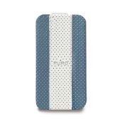 PURO Golf Flipper custodia per cellulare 8,89 cm (3.5") Custodia flip a libro Blu, Crema