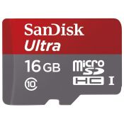 SANDISK - Micro SD Ultra Mobile Android 16GB HC + adattatore
