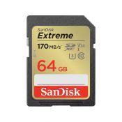 SANDISK - SD EXTREME V30 U3 64GB - Nero/Oro