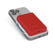 SBS TEBB5000MAG1CR batteria portatile Polimeri di litio (LiPo) 5000 mAh Carica wireless Rosso