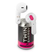 SBS Twin TWS Auricolare Wireless In-ear Musica e Chiamate Bluetooth Rosa, Bianco