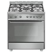 Smeg C8GVXI-2 cucina Gas naturale Gas Stainless steel A