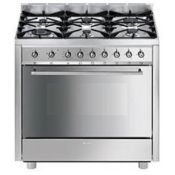 Smeg C91GVXI-2 cucina Gas naturale Gas Stainless steel A