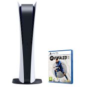 Sony PlayStation 5 Digital Edition + FIFA 23 825 GB Wi-Fi Nero, Bianco