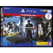 Sony PS4 1TB + Horizon Zero Dawn + The Last of Us + Uncharted 4 1000 GB Wi-Fi Nero