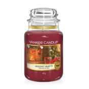 Yankee Candle Holiday Hearth candela di cera Rotondo Anice, Cannella, Chiodo di garofano Rosso 1 pz