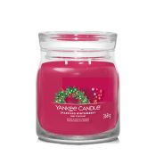 Yankee Candle Sparkling Winterberry candela di cera Rotondo Rosso 1 pz