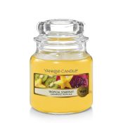 Yankee Candle Tropical Starfruit Small Jar candela di cera Cilindro Agave, Pompelmo, Giacinto, Giglio, Ananas, Vaniglia Giallo 1 pz