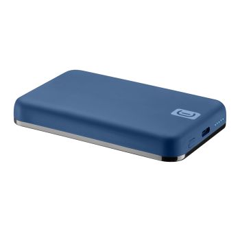 Cellularline Wireless power bank MAG 5000 Caricabatterie portatile  compatibile con MagSafe Blu