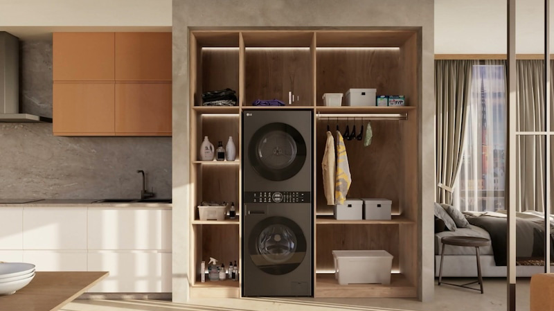 LG WashTower: la colonna bucato smart che lava e asciuga in meno spazio